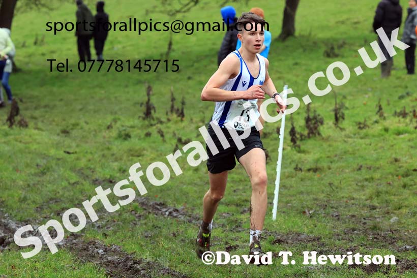 Mens under-17s 2023 NECAA Cross Country Relays, Thornley Hall Farm, Peterlee, County Durham. Photo: David T. Hewitson/Sports for All Pics